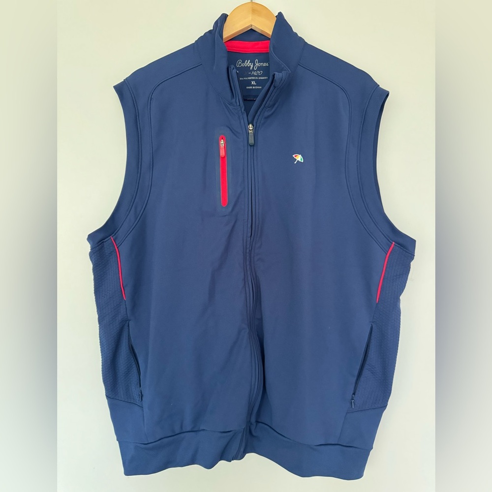 Bobby Jones Men’s X-H20 Golf Vest Full Zip
